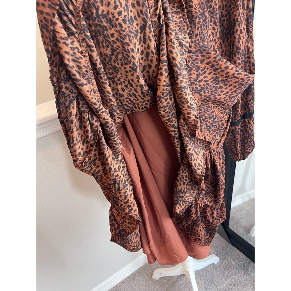 Animal Print Ruffle Dress - Picture 4 of 6